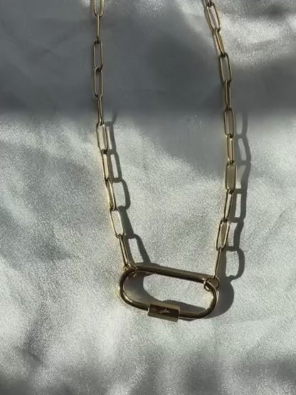 Carabiner Charm Necklace